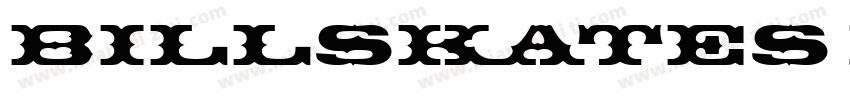 Billskates DEMO Regu字体转换